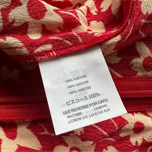 New Madewell Wrap Front Floral Romper Daisy Red Sz 8 - Picture 6 of 8